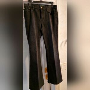 Womens Ralph Lauren LRL ack Dark Gray Modern Flare Green LabelSize 8 Denim Jeans